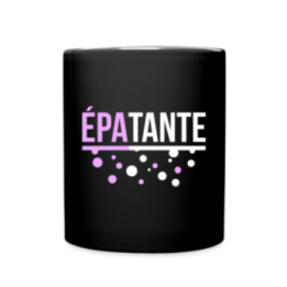 Mug uni - Épa-tante - noir - front