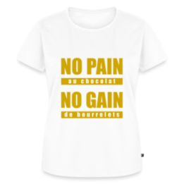 T-shirt premium femme - No pain au chocolat