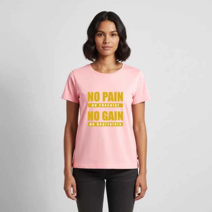 T-shirt premium femme - No pain au chocolat