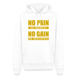 Sweat-shirt à capuche premium homme - No pain au chocolat