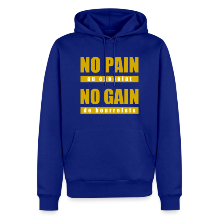 Sweat-shirt à capuche premium homme - No pain au chocolat