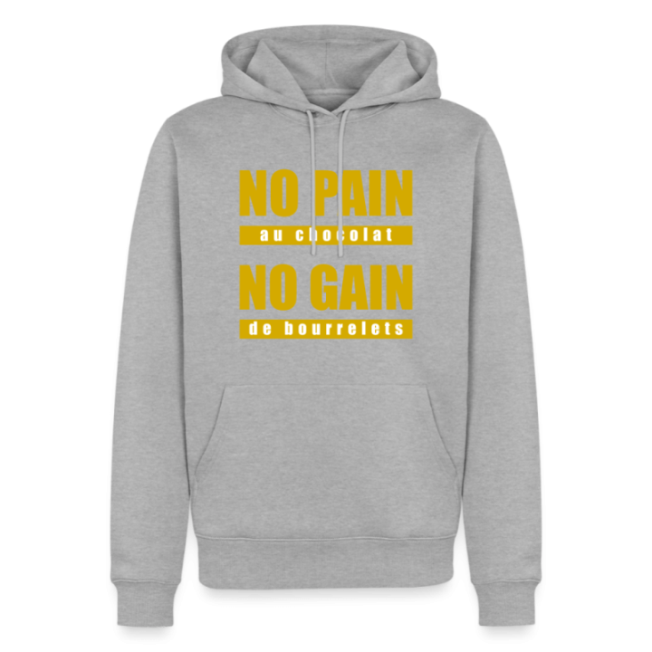 Sweat-shirt à capuche premium homme - No pain au chocolat