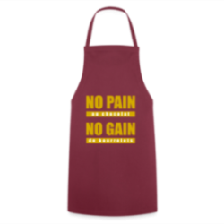 Tablier de cuisine - No pain au chocolat, no gain de bourrelets