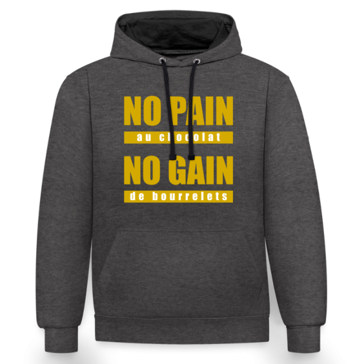  no gain de bourrelets - noir/or - front