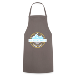 Tablier de cuisine - La montagne: Garantie sans cons - gris - front