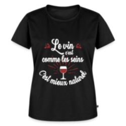 T-shirt premium femme - Le vin c'est mieux naturel
