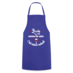 Tablier de cuisine - Le vin c'est mieux naturel