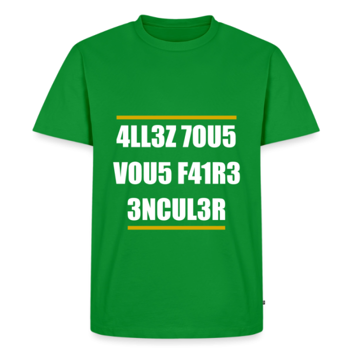T-shirt premium homme - Allez tous vous faire... - vert - front