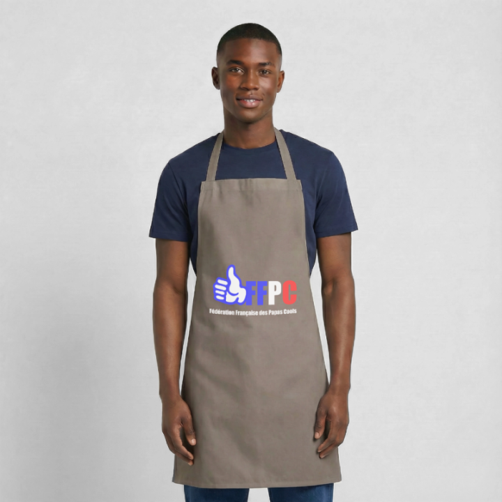 Tablier de cuisine - Fédération Française des papas cools - gris - front