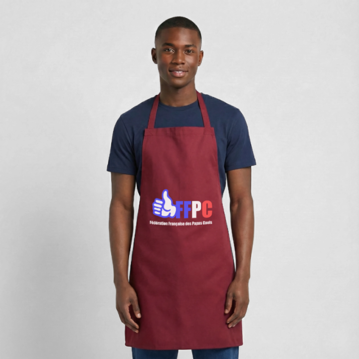 Tablier de cuisine - Fédération Française des papas cools - bordeaux - front