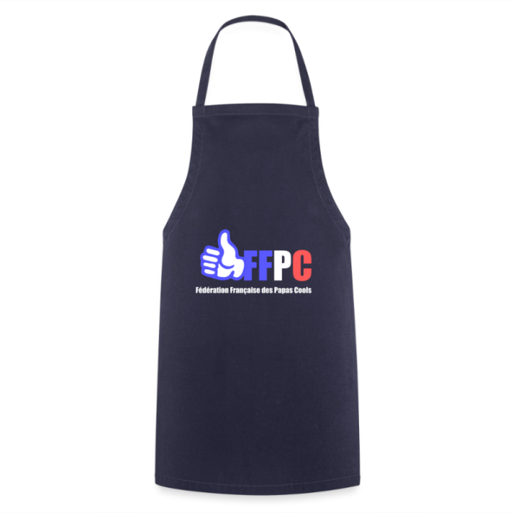 Tablier de cuisine - Fédération Française des papas cools - marine - front
