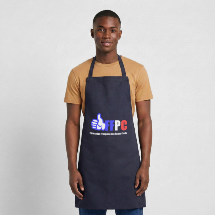 Tablier de cuisine - Fédération Française des papas cools - marine - front