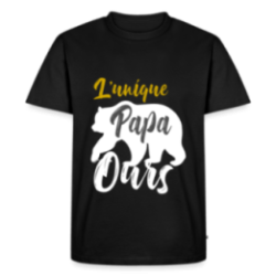 T-shirt premium homme - L'unique papa ours
