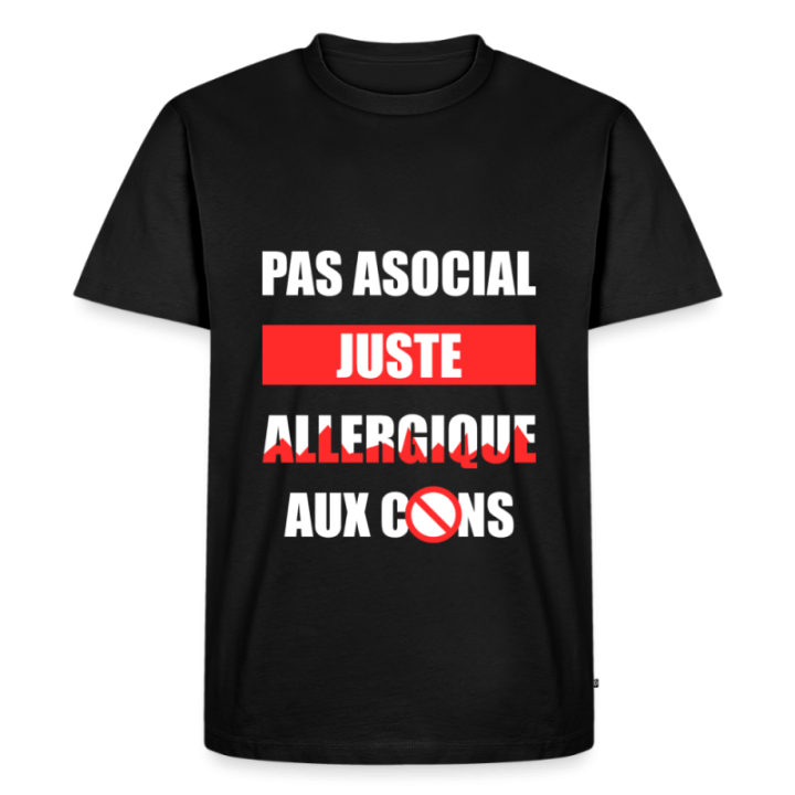 T-shirt premium homme - Pas asocial