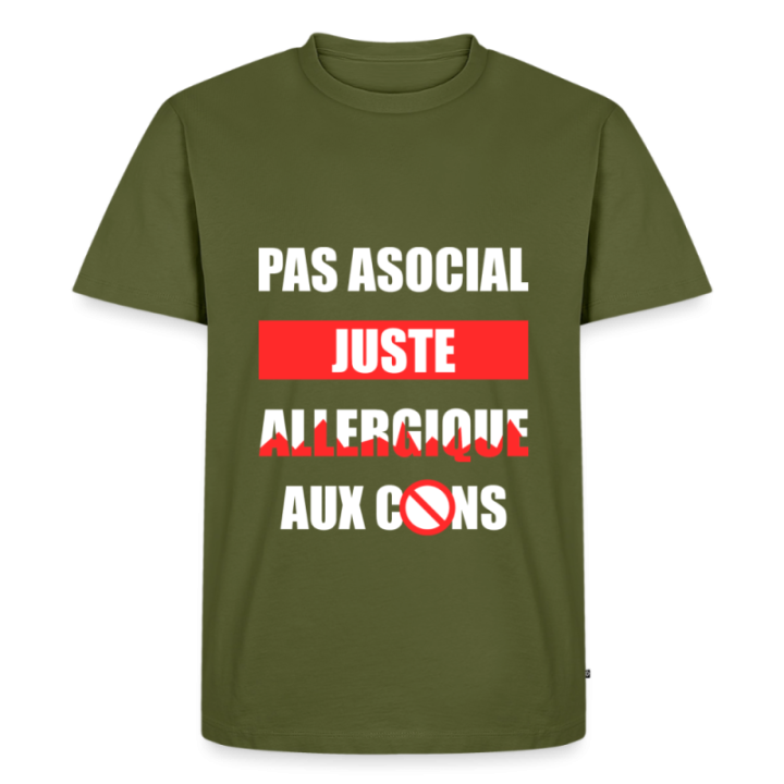 T-shirt premium homme - Pas asocial