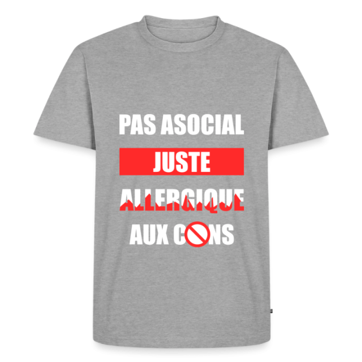T-shirt premium homme - Pas asocial