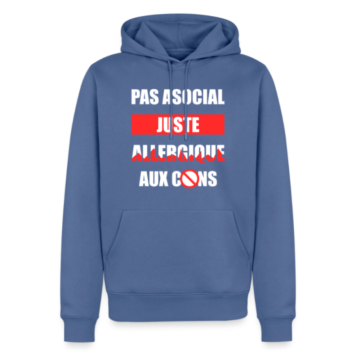 Sweat-shirt à capuche premium homme - Pas asocial