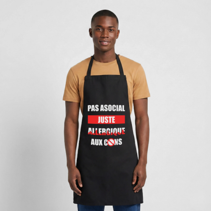  juste allergique aux cons - bleu royal - front