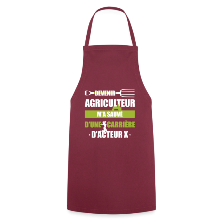 Tablier de cuisine - Devenir agriculteur m'a sauvé - bordeaux - front
