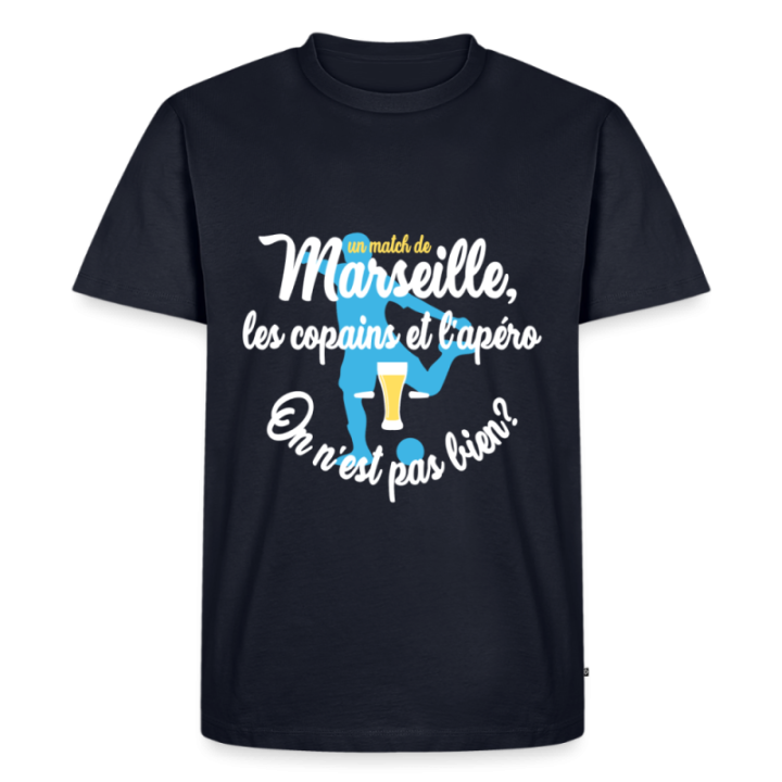 T-shirt premium homme - Un match de Marseille