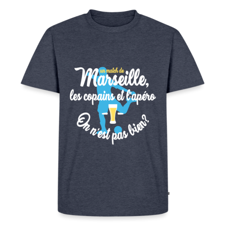 T-shirt premium homme - Un match de Marseille