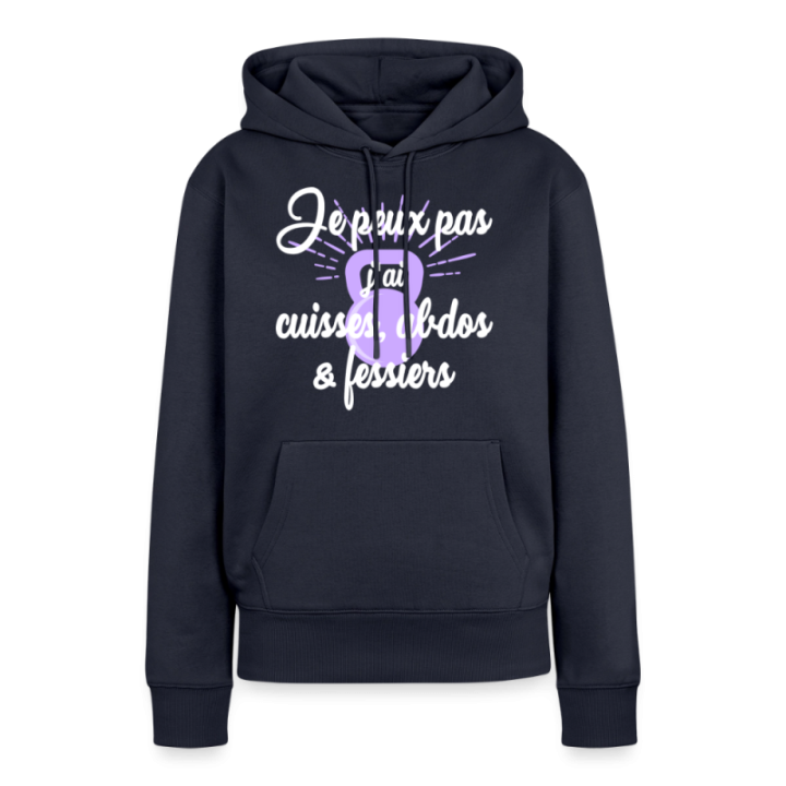 Sweat-shirt à capuche premium femme - Je peux pas