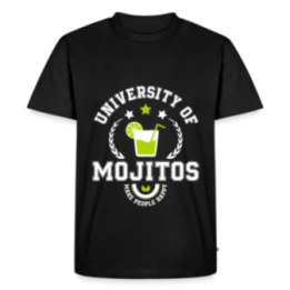 T-shirt premium homme - University of mojitos - noir - front