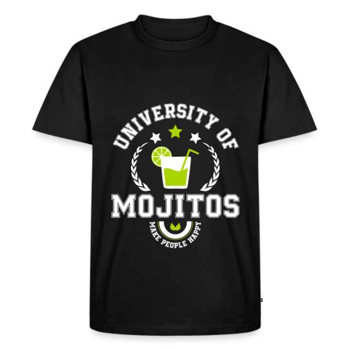 T-shirt premium homme - University of mojitos - noir - front