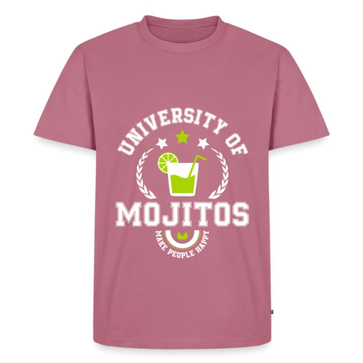T-shirt premium homme - University of mojitos - mauve - front
