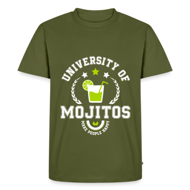 T-shirt premium homme - University of mojitos - kaki - front