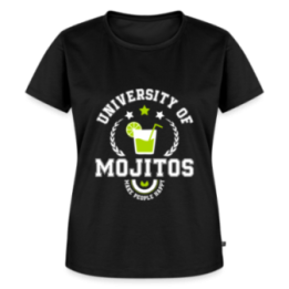 T-shirt premium femme - University of mojitos - noir - front