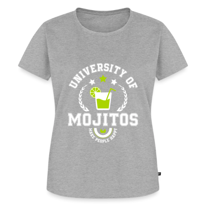 T-shirt premium femme - University of mojitos - gris chiné - front
