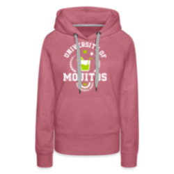 Sweat-shirt à capuche premium femme - University of mojitos