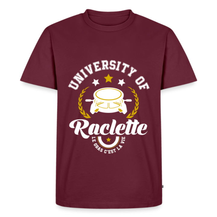 T-shirt premium homme - University of raclette - bourgogne - front