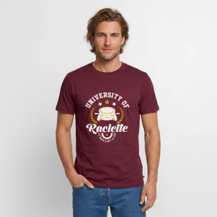 T-shirt premium homme - University of raclette - bourgogne - front