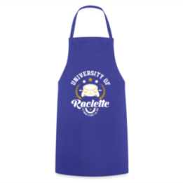 Tablier de cuisine - University of raclette - bleu royal - front