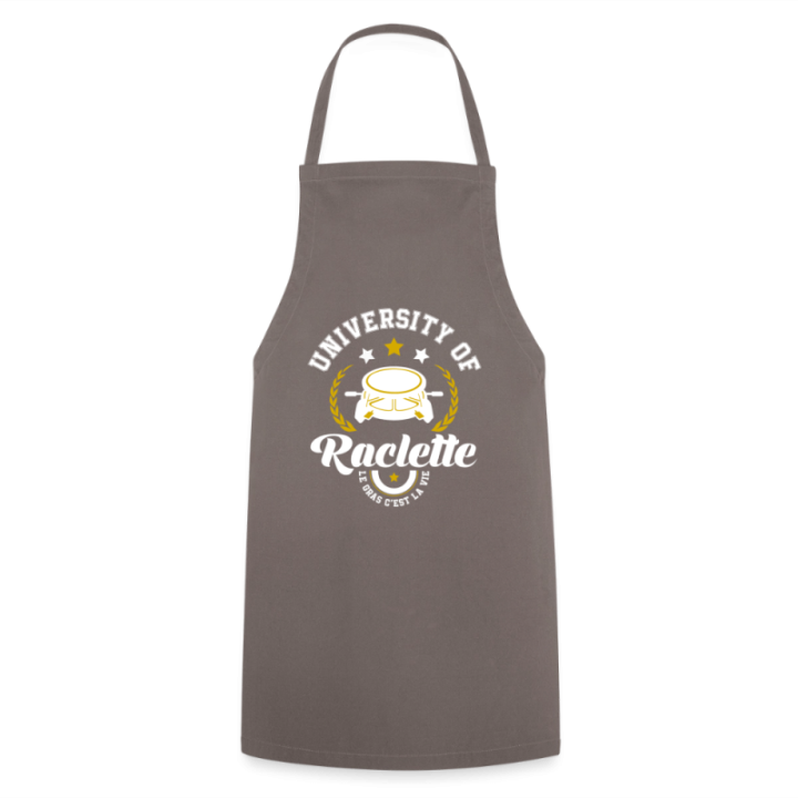 Tablier de cuisine - University of raclette - gris - front