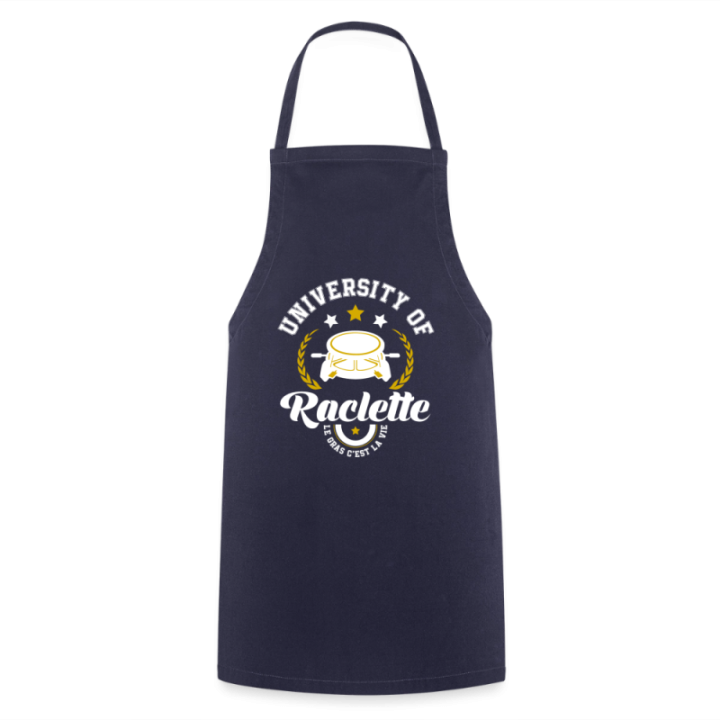 Tablier de cuisine - University of raclette - marine - front