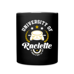 Mug uni - University of raclette - noir - front