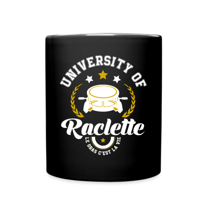 Mug uni - University of raclette - noir - front