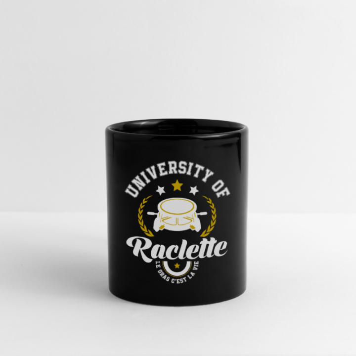 Mug uni - University of raclette - noir - front
