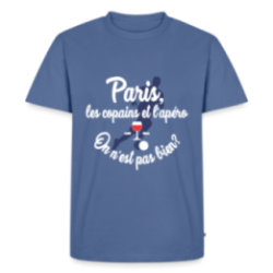 T-shirt premium homme - Paris, copains et apéro