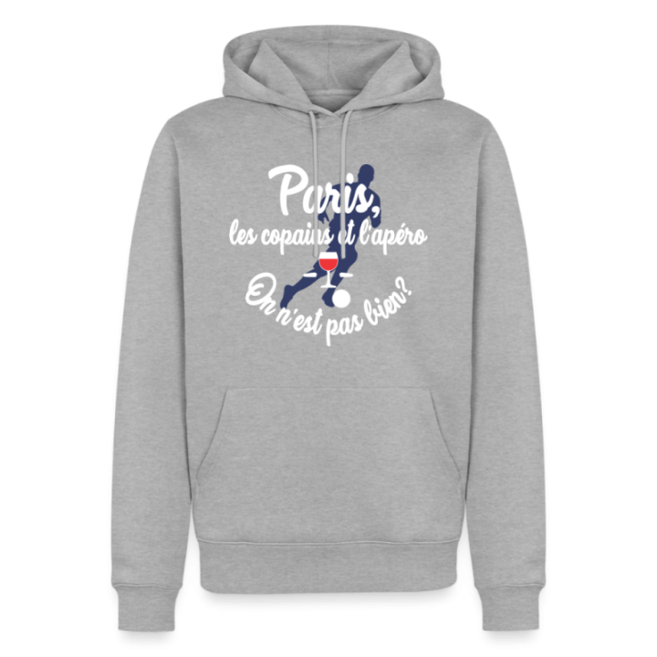 Sweat-shirt à capuche premium homme - Paris