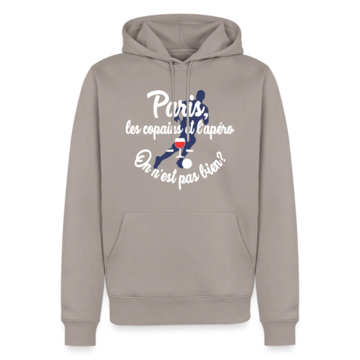 Sweat-shirt à capuche premium homme - Paris