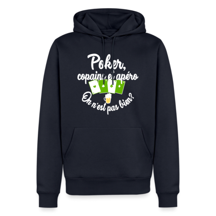 Sweat-shirt à capuche premium homme - Poker