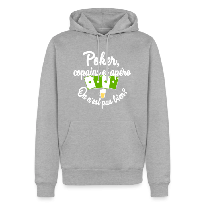 Sweat-shirt à capuche premium homme - Poker