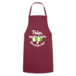 Tablier de cuisine - Poker, copains et apéro