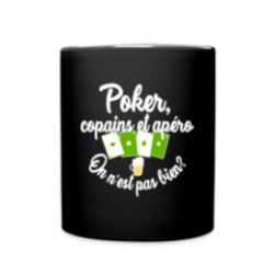 Mug uni - Poker, copains et apéro
