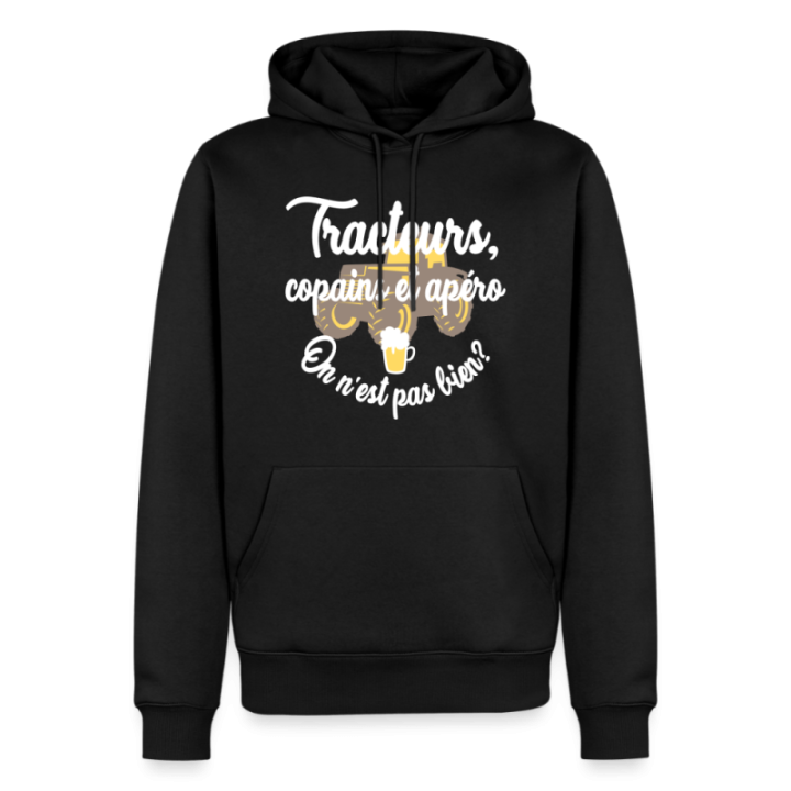 Sweat-shirt à capuche premium homme - Tracteurs