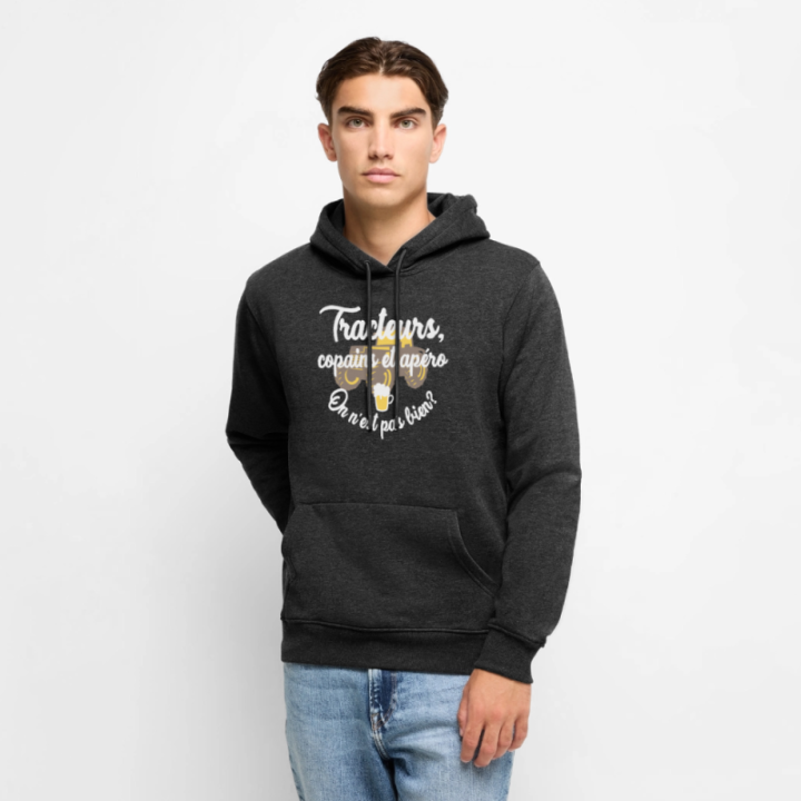 Sweat-shirt à capuche premium homme - Tracteurs